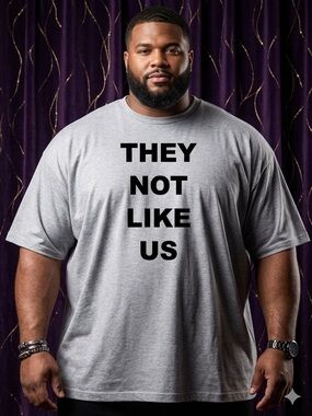 Gray Graphic Tee - THEY NOT LIKE US